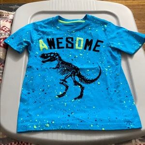 Boys XS (4/5) Velvet Dino Shirt